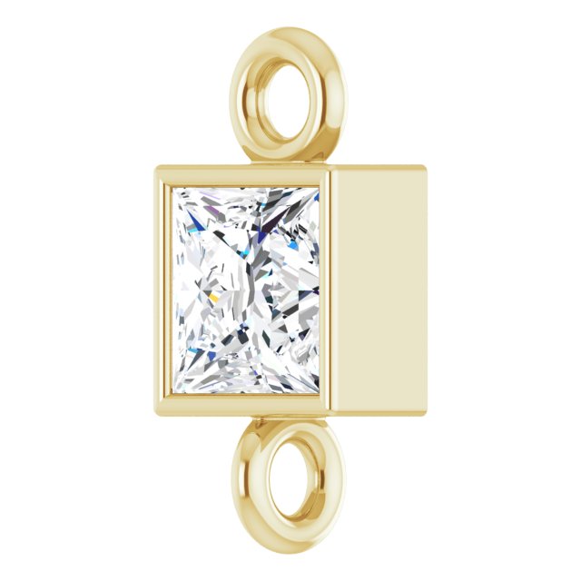 1/6 CT Natural Diamond Link, 3.5 mm x 7.38 mm