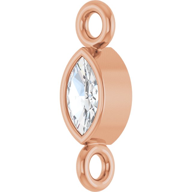 .05 CT Lab-Grown Diamond Link, 2.35 mm x 7.88 mm