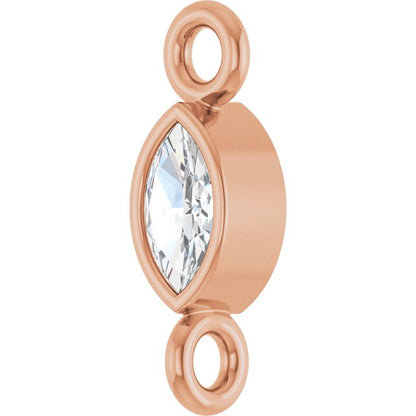 .05 CT Lab-Grown Diamond Link, 2.35 mm x 7.88 mm