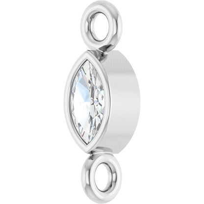 .05 CT Lab-Grown Diamond Link, 2.35 mm x 7.88 mm