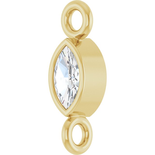 .05 CT Lab-Grown Diamond Link, 2.35 mm x 7.88 mm