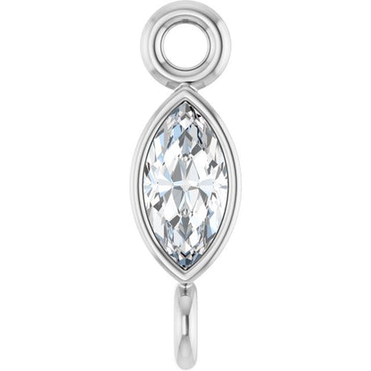 .03 CT Lab-Grown Diamond Link, 2.13 mm x 7.55 mm