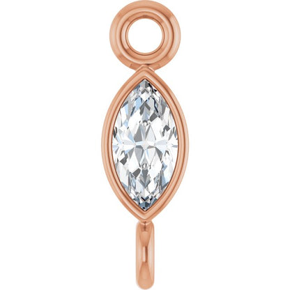 .07 CT Natural Diamond Link, 2.6 mm x 8.25 mm