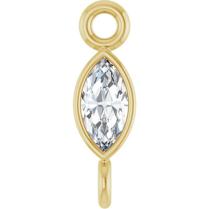 .07 CT Lab-Grown Diamond Link, 2.6 mm x 8.25 mm