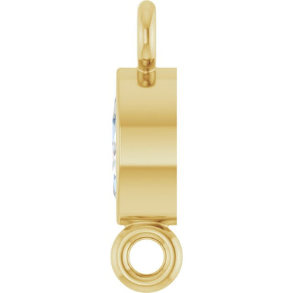 .07 CT Natural Diamond Link, 2.6 mm x 8.25 mm