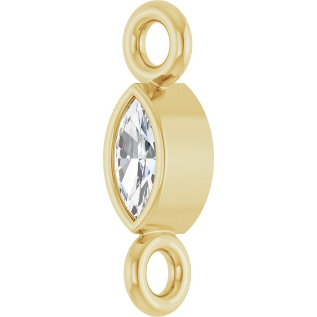 .03 CT Lab-Grown Diamond Link, 2.13 mm x 7.55 mm