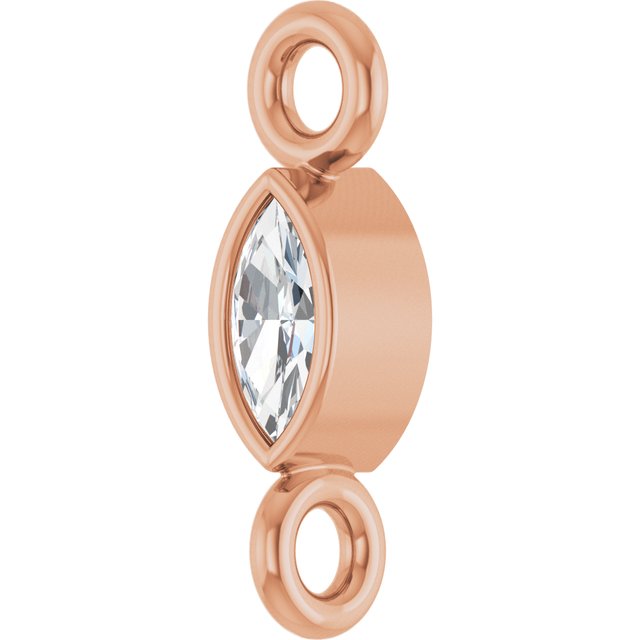 .03 CT Lab-Grown Diamond Link, 2.13 mm x 7.55 mm