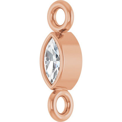.03 CT Lab-Grown Diamond Link, 2.13 mm x 7.55 mm