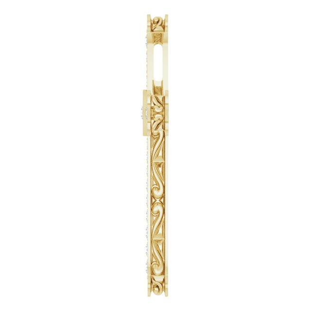 1/2 CTW Natural Diamond Cross Pendant