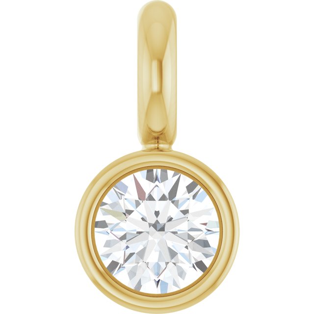 .025 CT Natural Diamond Dangle, 2.31 mm x 4.39 mm