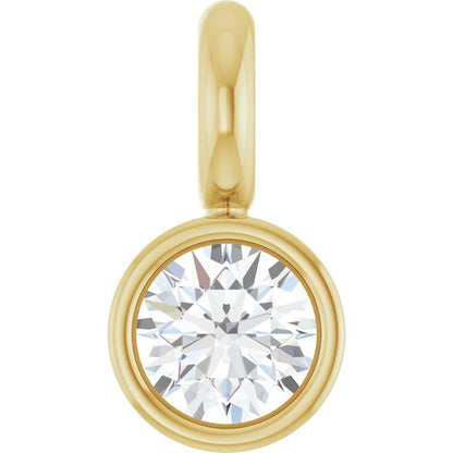 .025 CT Natural Diamond Dangle, 2.31 mm x 4.39 mm
