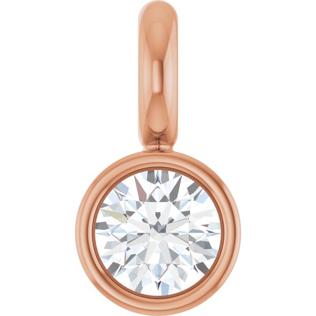 .025 CT Natural Diamond Dangle, 2.31 mm x 4.39 mm
