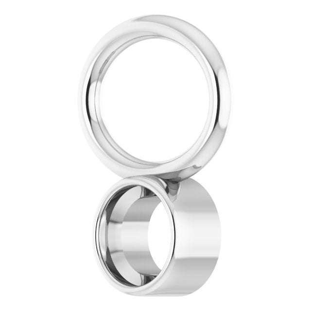 Lab-Grown Blue Sapphire Hoop Dangle, 6.17 mm x 8.51 mm