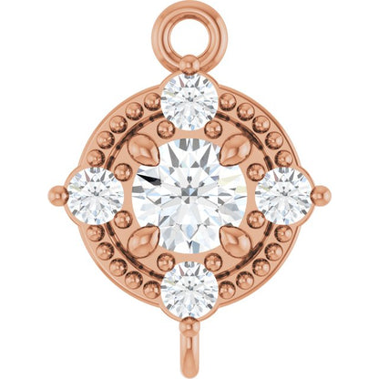 1/6 CTW Lab-Grown Diamond Link, 7.39 mm x 9.85