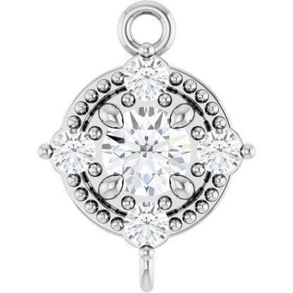 1/6 CTW Lab-Grown Diamond Link, 7.39 mm x 9.85