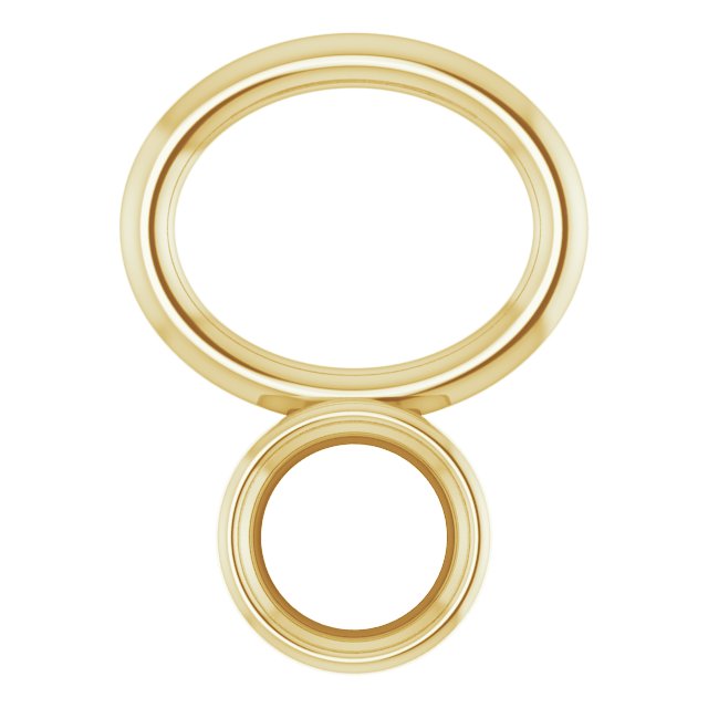 Lab-Grown Blue Sapphire Hoop Dangle, 6.17 mm x 8.51 mm