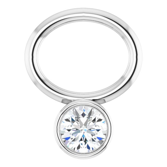 .06 CT Lab-Grown Diamond Hoop Dangle