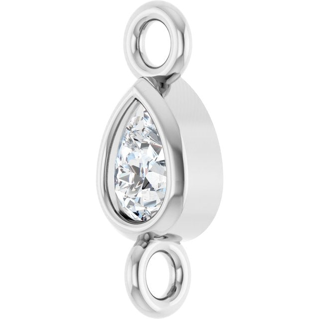 .05 CT Natural Diamond Link, 2.5 mm x 7 mm
