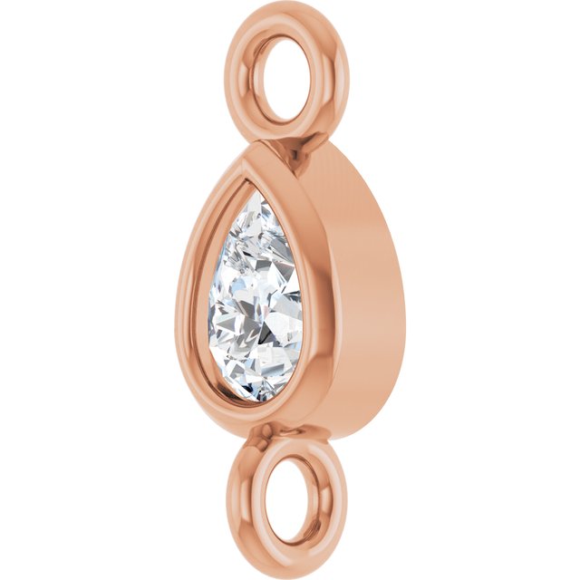 .05 CT Natural Diamond Link, 2.5 mm x 7 mm