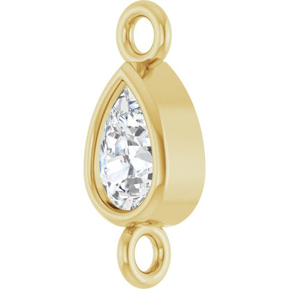 1/10 CT Lab-Grown Diamond Link, 3.5 mm x 5 mm