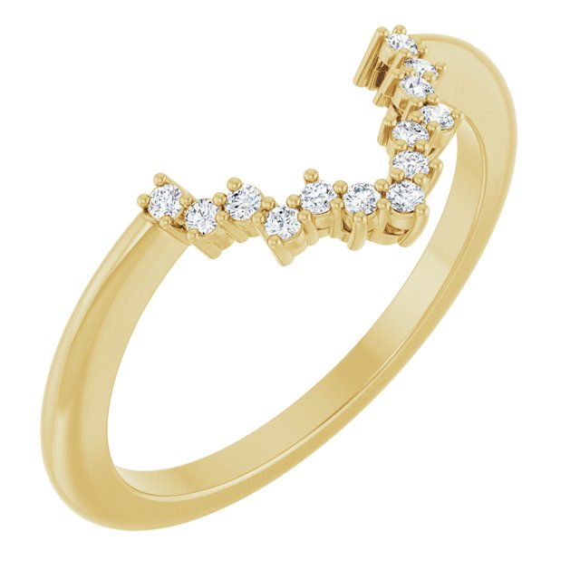 .08 CTW Natural Diamond Matching Band, 7.41 mm