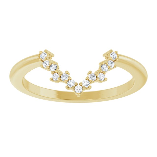 .08 CTW Natural Diamond Matching Band, 7.41 mm