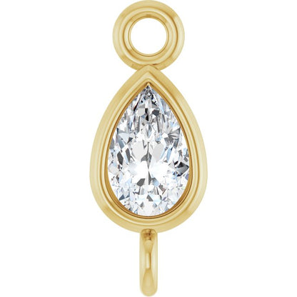 1/10 CT Lab-Grown Diamond Link, 3.5 mm x 5 mm