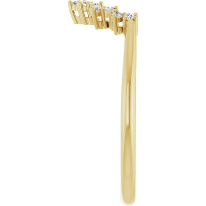 .08 CTW Natural Diamond Matching Band, 7.41 mm