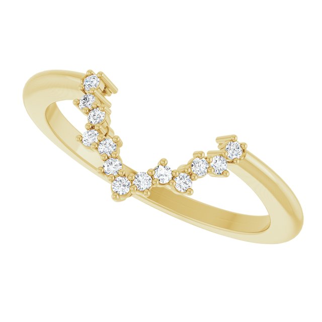 .08 CTW Natural Diamond Matching Band, 7.41 mm