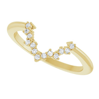 .08 CTW Natural Diamond Matching Band, 7.41 mm