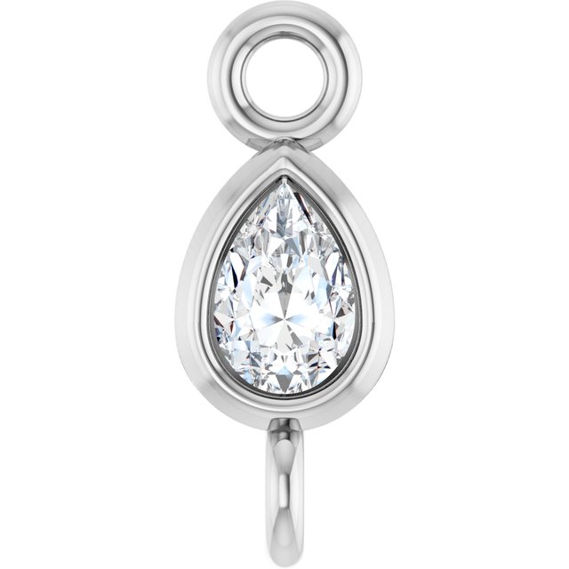 .05 CT Natural Diamond Link, 2.5 mm x 7 mm