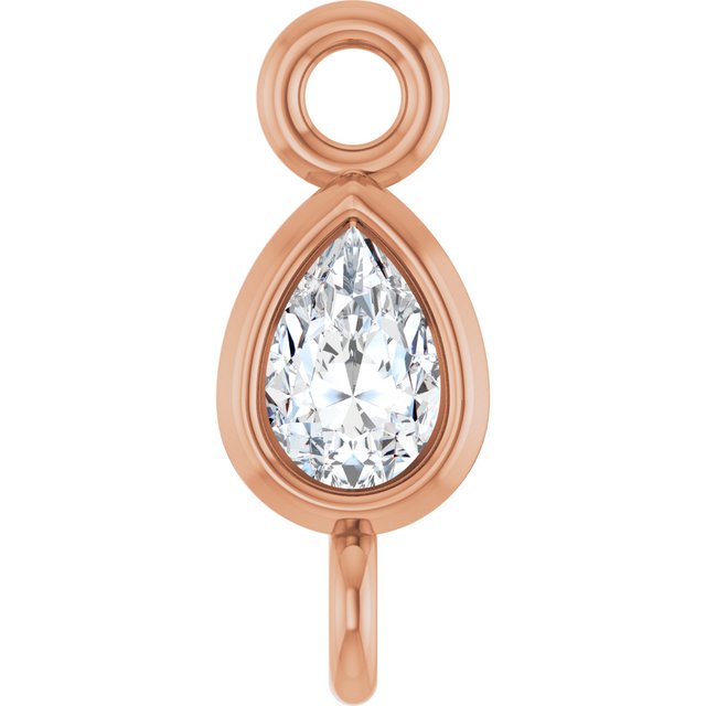 .05 CT Natural Diamond Link, 2.5 mm x 7 mm