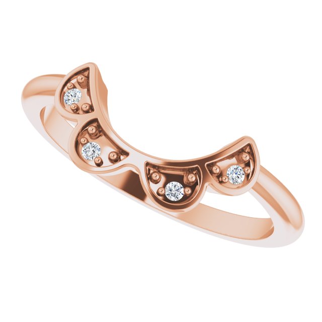 .03 CTW Natural Diamond Matching Band, 6.62 mm