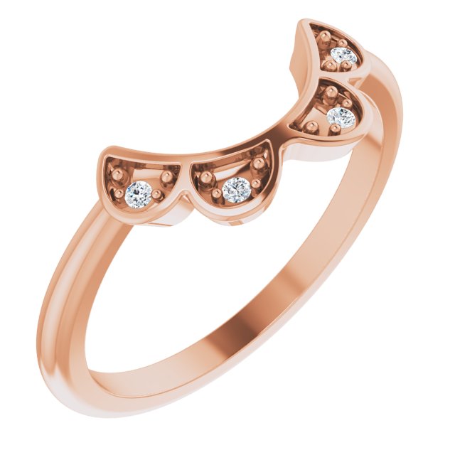 .03 CTW Natural Diamond Matching Band, 6.62 mm