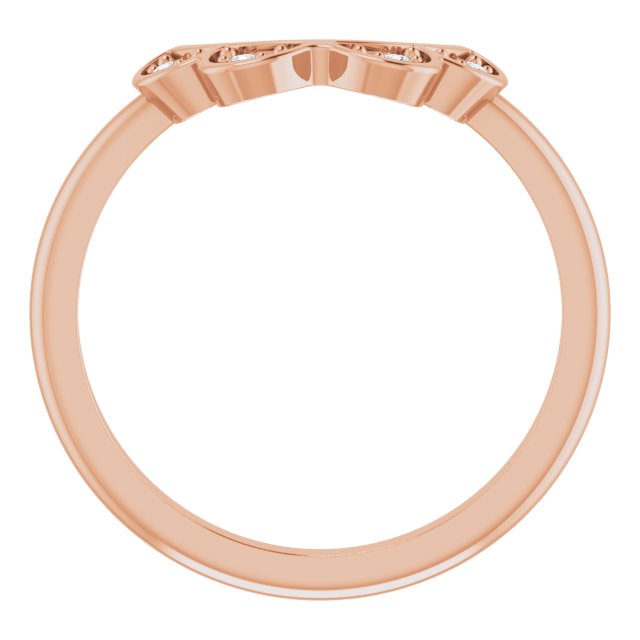 .03 CTW Natural Diamond Matching Band, 6.62 mm