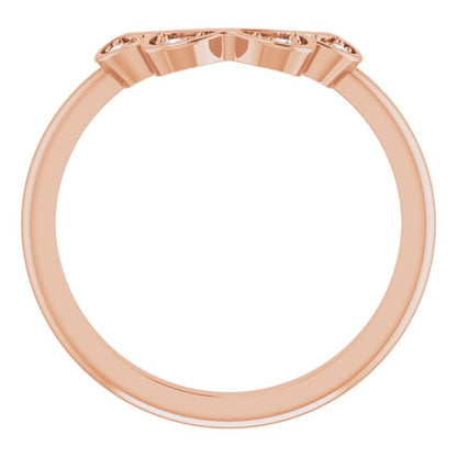 .03 CTW Natural Diamond Matching Band, 6.62 mm