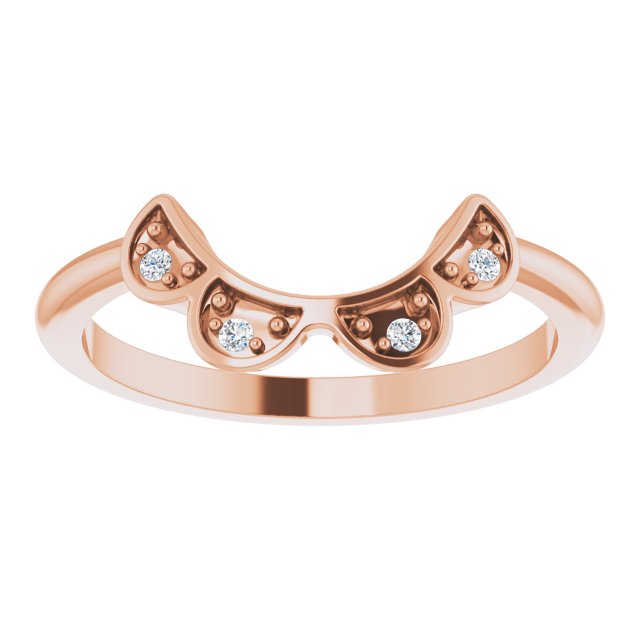 .03 CTW Natural Diamond Matching Band, 6.62 mm