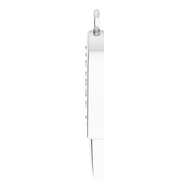 .015 CTW Natural Diamond Left Angel Wing Dangle