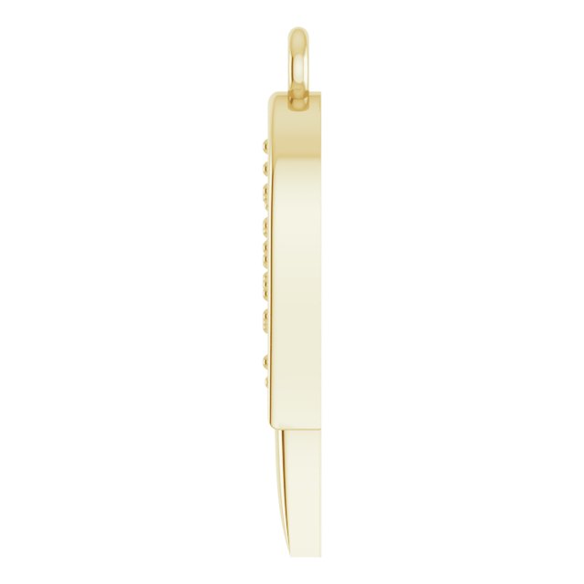 .015 CTW Natural Diamond Left Angel Wing Dangle