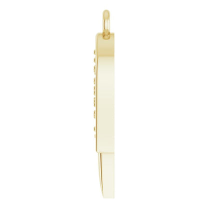 .015 CTW Natural Diamond Left Angel Wing Dangle
