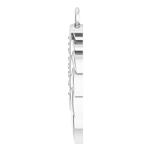 .015 CTW Natural Diamond Right Angel Wing Dangle