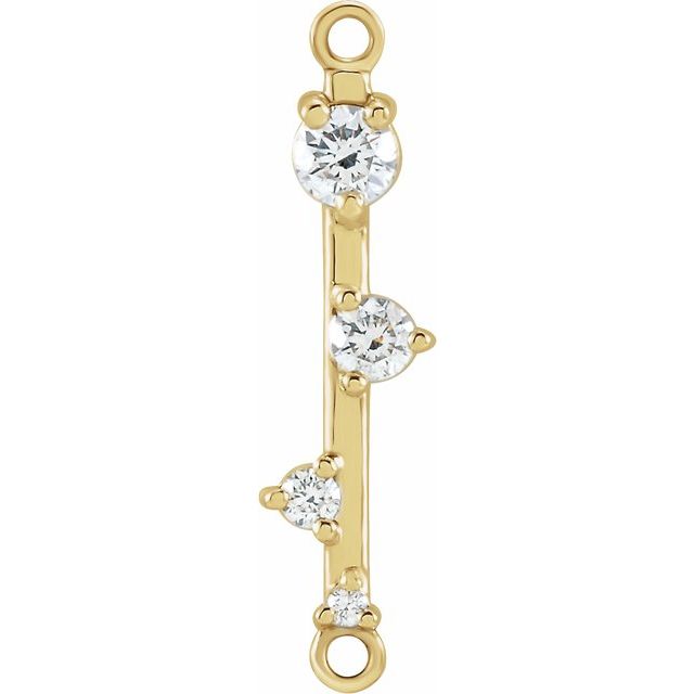 1/8 CTW Natural Diamond Bar Link