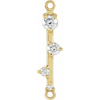 1/8 CTW Natural Diamond Bar Link
