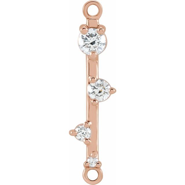 1/8 CTW Natural Diamond Bar Link