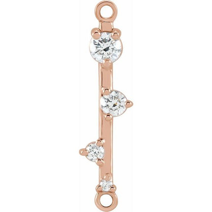 1/8 CTW Natural Diamond Bar Link