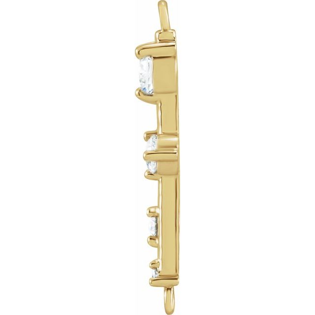 1/8 CTW Natural Diamond Bar Link