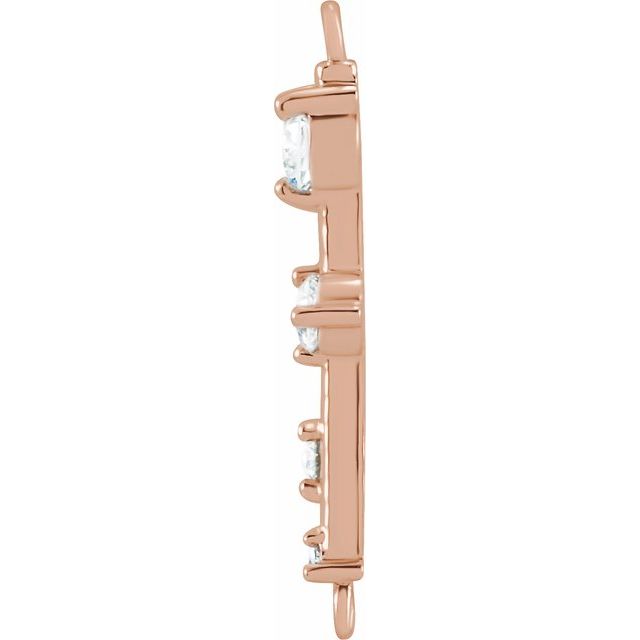 1/8 CTW Natural Diamond Bar Link