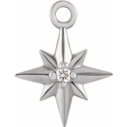 .005 CT Natural Diamond Star Dangle