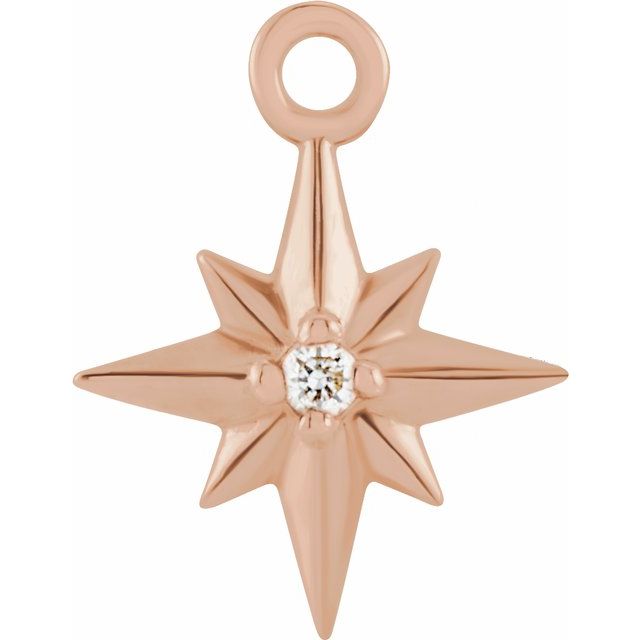 .005 CT Natural Diamond Star Dangle