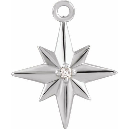 .005 CT Natural Diamond Star Dangle